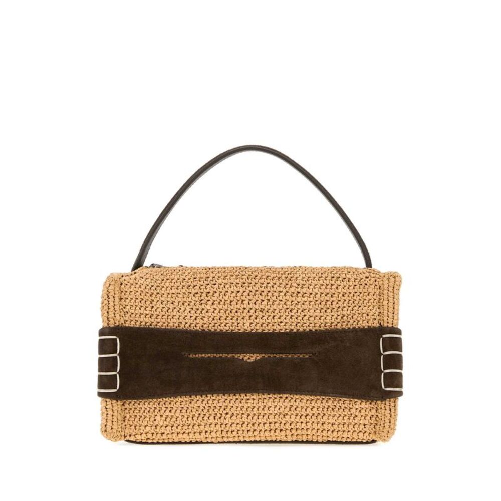 Jw Anderson Women Raffia Small Loafer Handbag